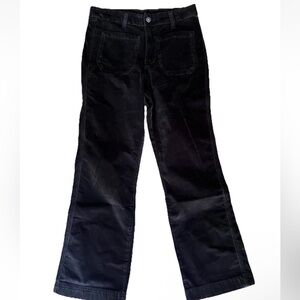 Free People Black Velvet Womens Pants Sz 4